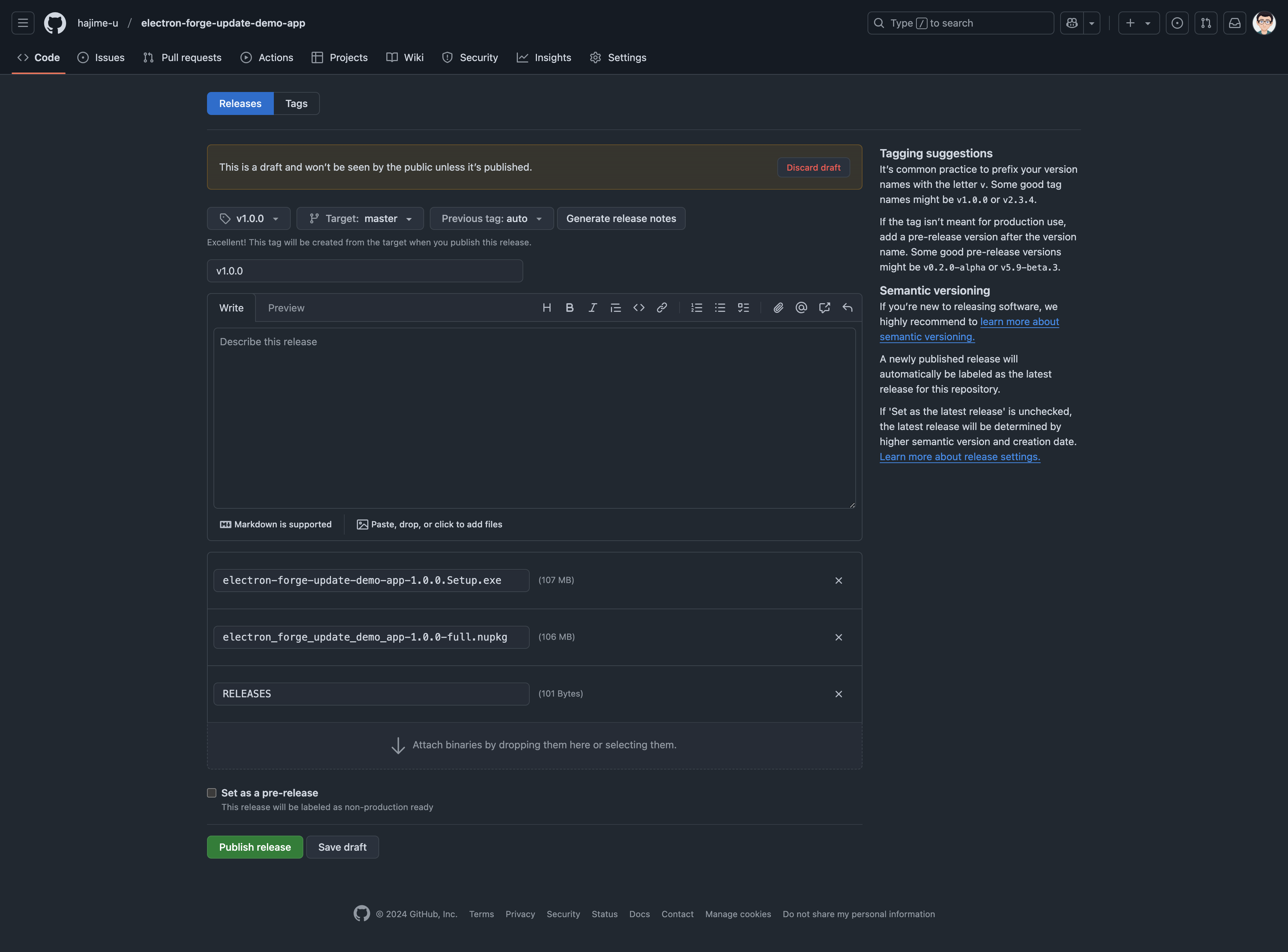 release page